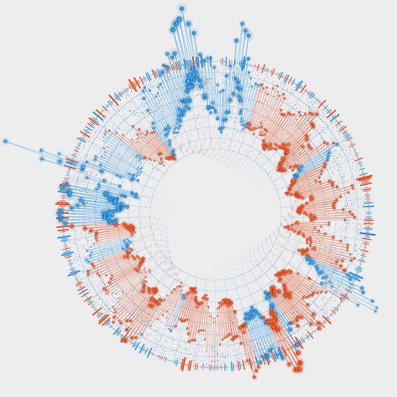 Big data background.