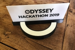 The hackathon 3D-printed prize